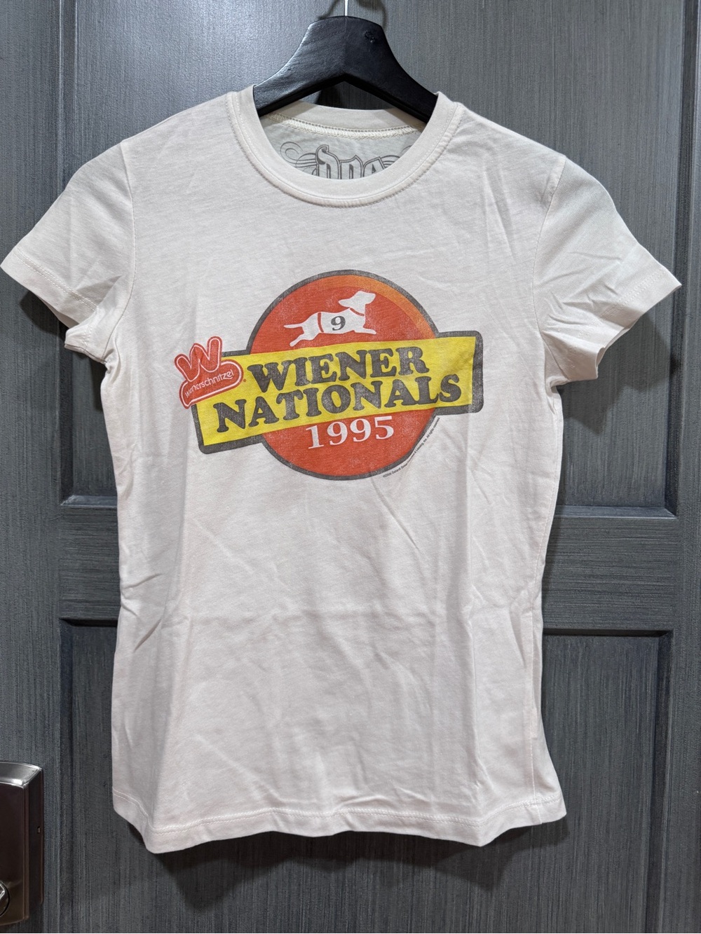 Hot Topic Wiener Nationals 1995 White Graphic Tee